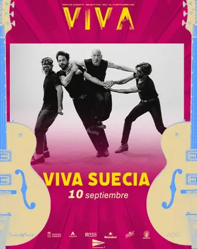 Cartel del concierto de Viva Suecia durante la Feria de Albacete 2026
