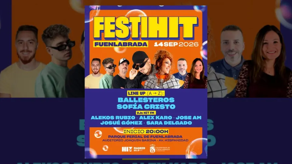 Cartel oficial de FestiHit Fuenlabrada 2026