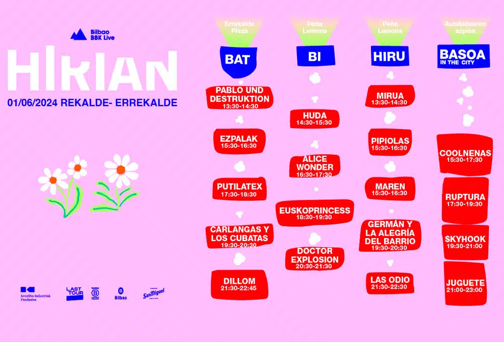 Hirian detalla horarios y lugares para evento en Rekalde, el 1 de junio.