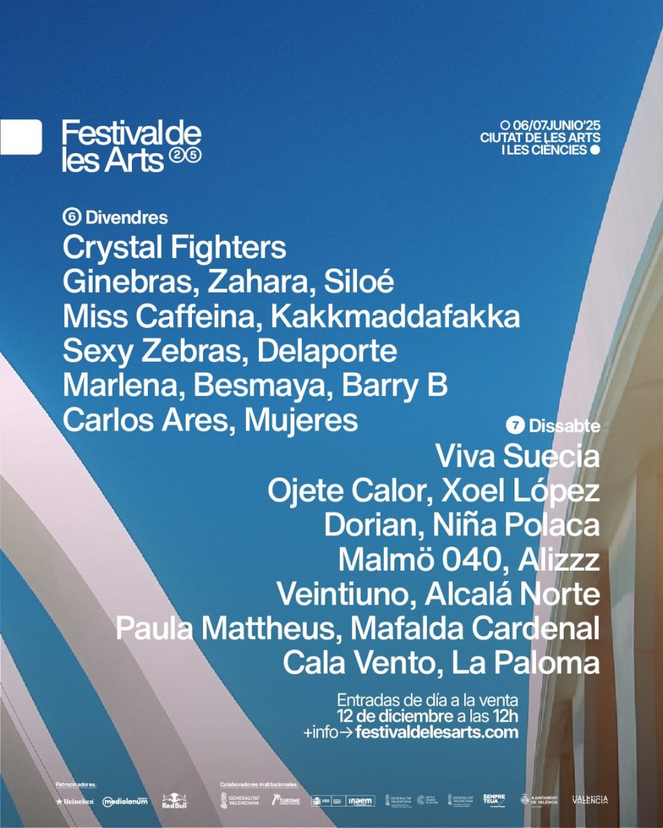 Festival de les Arts 2025 revela nuevas confirmaciones