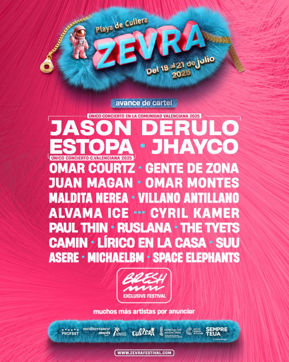 Estopa, Jason Derulo y Jhayco lideran el cartel del Zevra Festival 2025 en Cullera