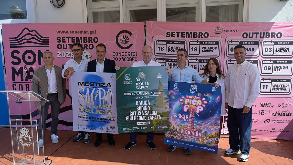 Presentación del calendario de Son e Mar Coruña 2026