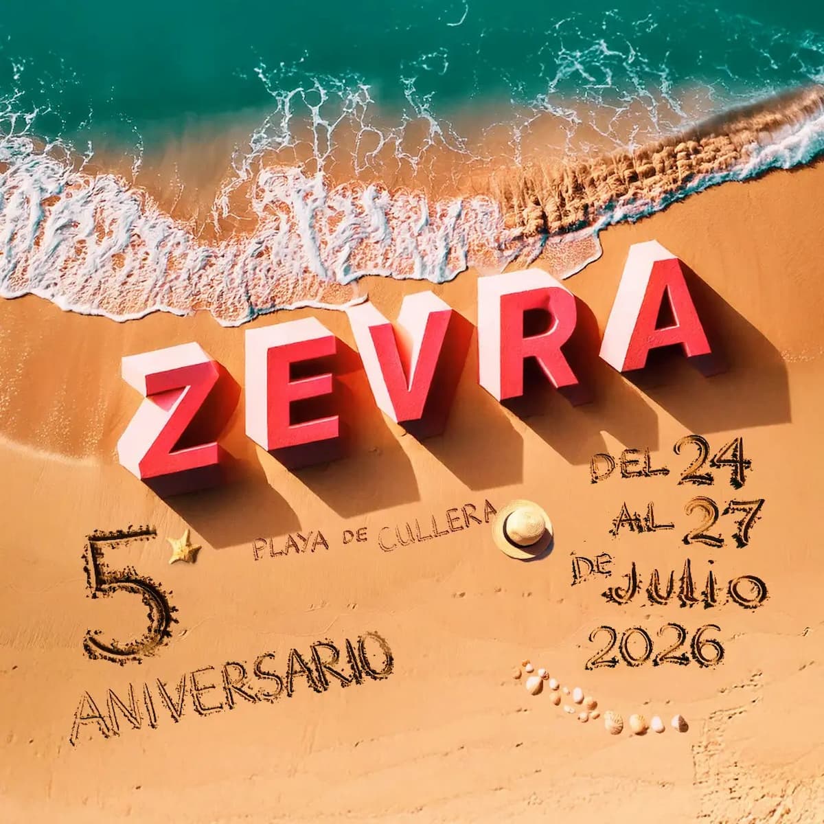 Zevra Festival 2026 en el recinto Medusa de Gandía del 24 al 27 de Julio