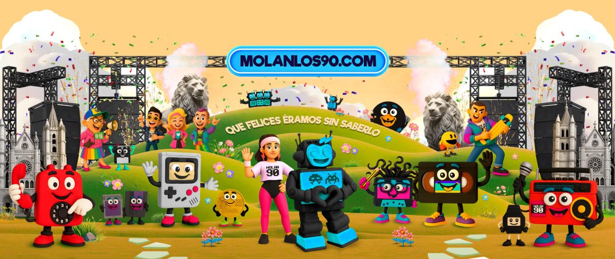Cartel promocional de Molan Los 90 León 2026
