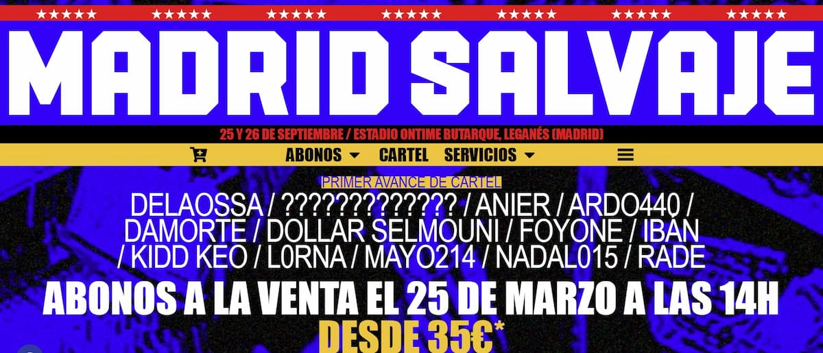 entradas madrid salvaje