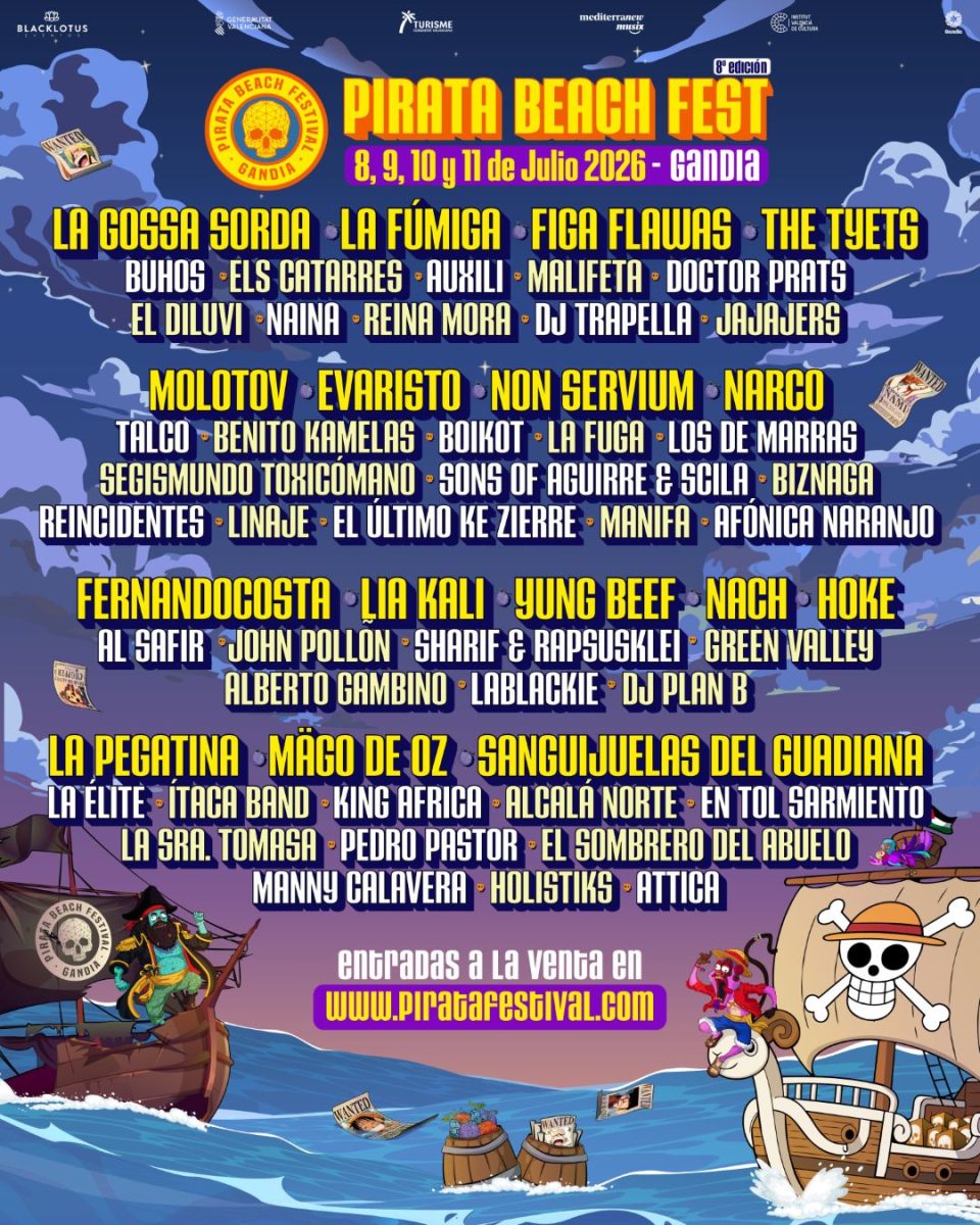 Ambiente de Pirata Beach Fest en una imagen horizontal para la noticia de Gandia 2026