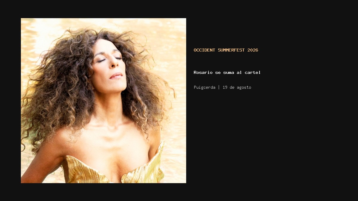 Rosario en una imagen horizontal para la noticia de Occident Summerfest 2026