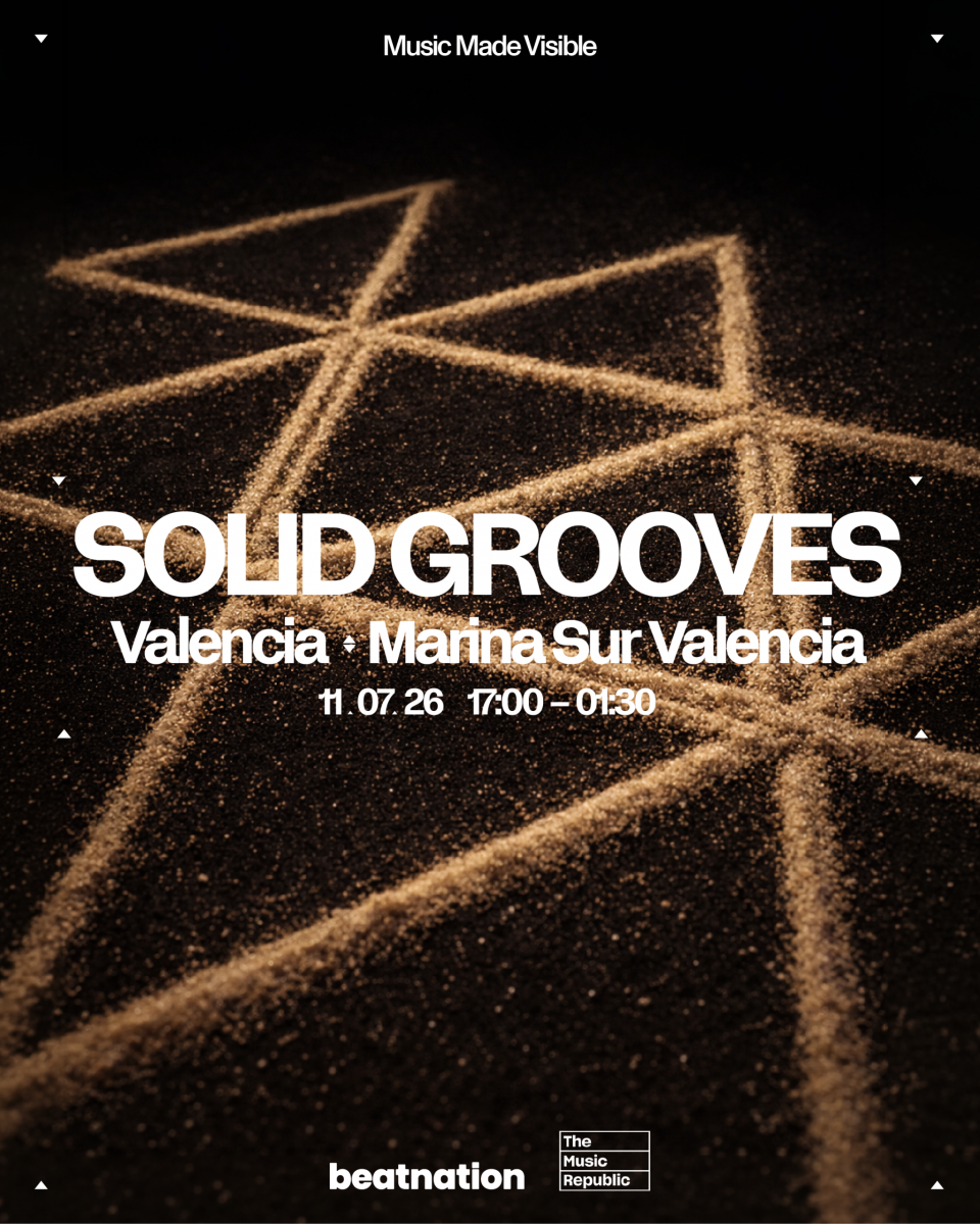 Cartel promocional de Solid Grooves Valencia 2026 en Marina Sur