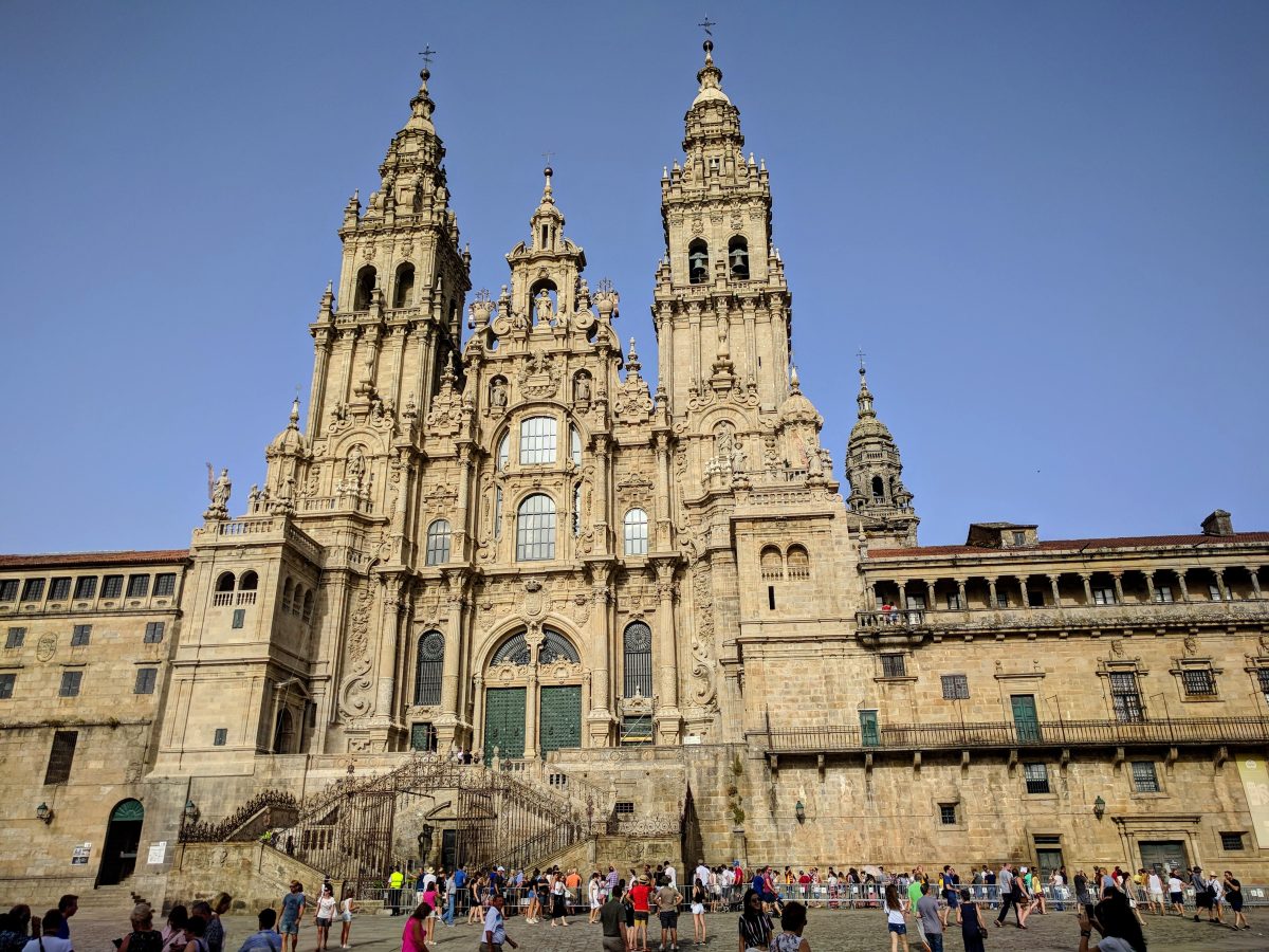 Fachada principal de la Catedral de Santiago de Compostela