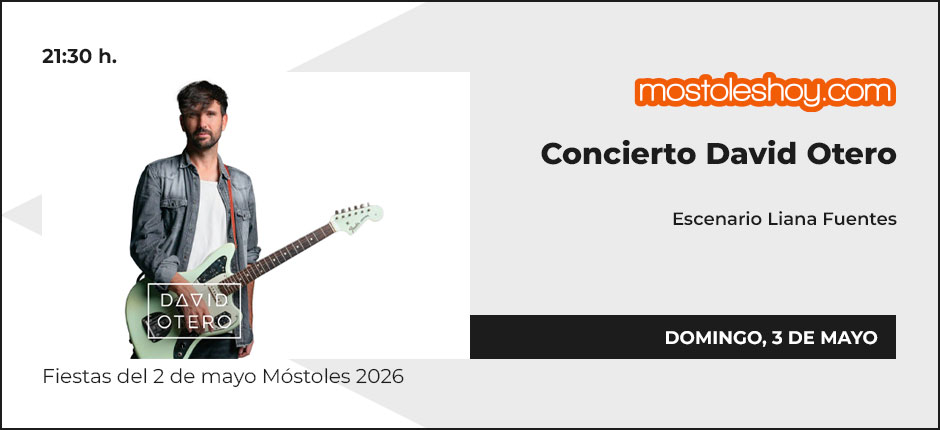 David Otero en las Fiestas del 2 de Mayo 2026 de Móstoles