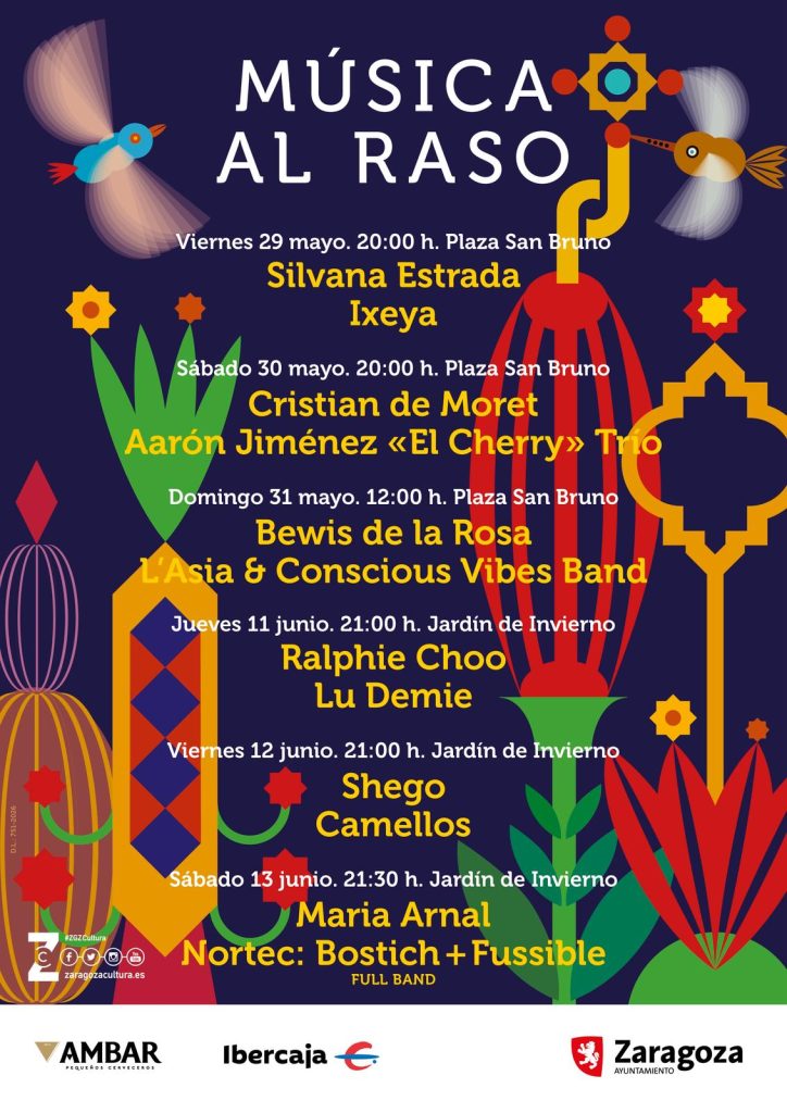 Cartel de Música al Raso Zaragoza 2026
