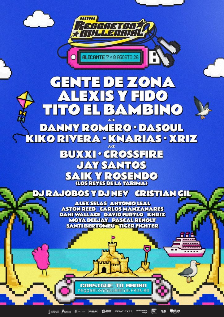 Cartel final de Reggaeton Millennial Fest Alicante 2026