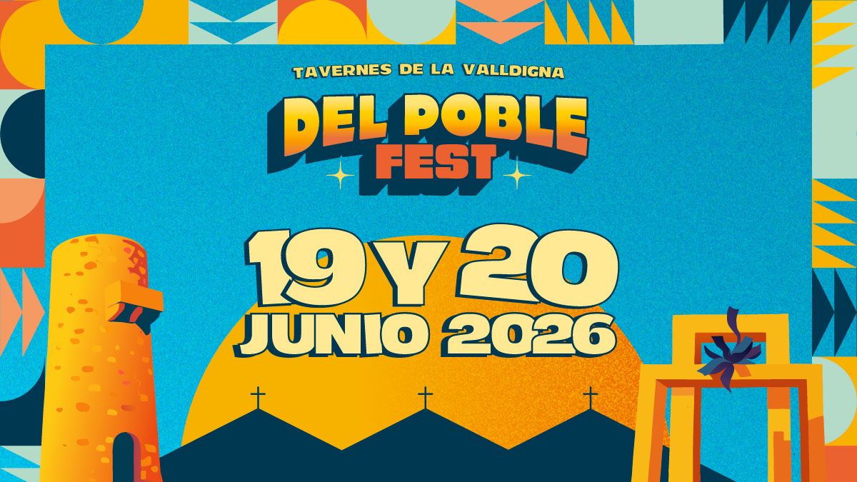 Cartel de Del Poble Fest 2026 con varios artistas confirmados