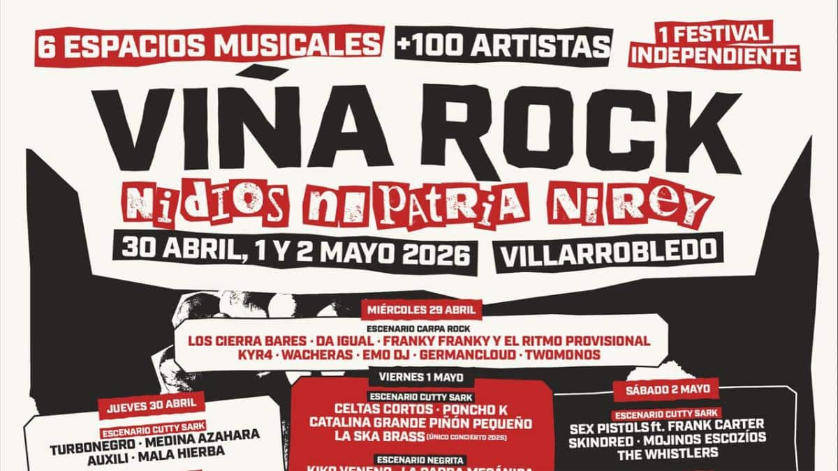 Viña Rock 2026 por días en Villarrobledo
