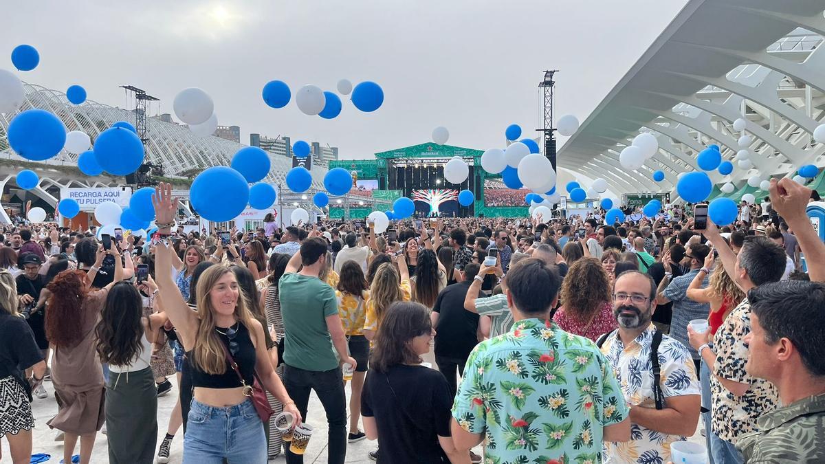 Público en el Festival de Les Arts en Valencia