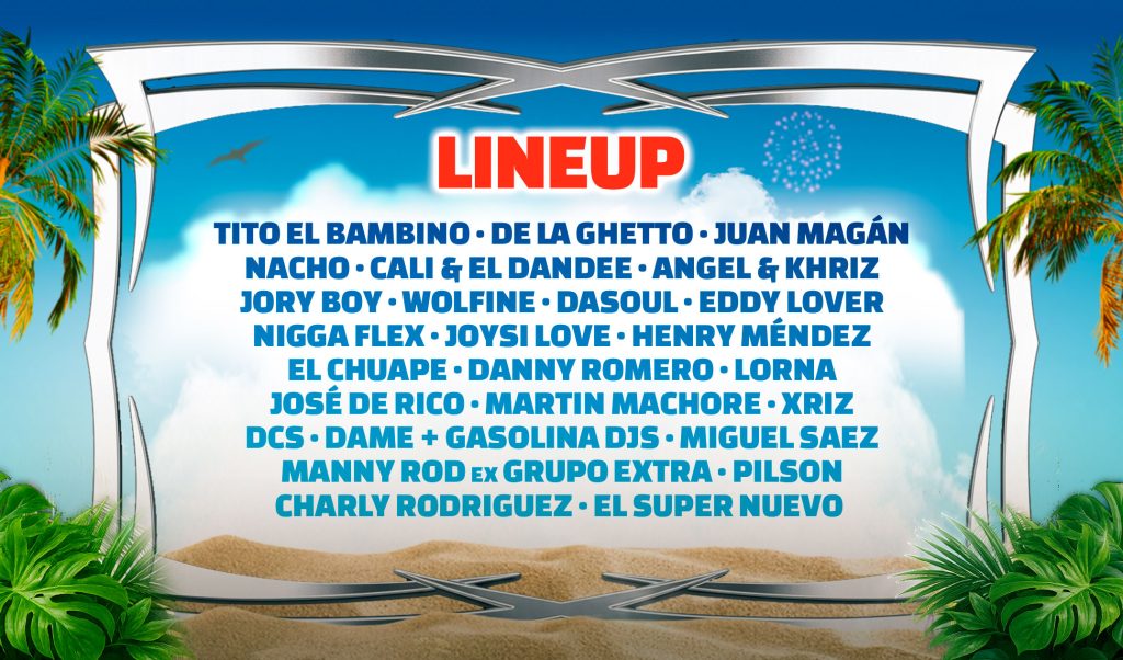 Cartel de I Love Reggaeton Madrid 2026 con artistas de reguetón clásico