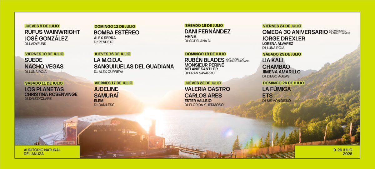 Cartel horizontal de Pirineos Sur 2026 en Lanuza