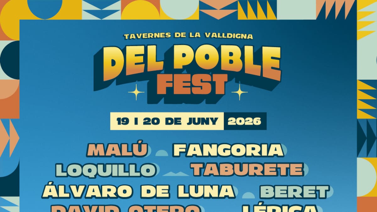 Cartel de Del Poble Fest 2026 en Tavernes de la Valldigna