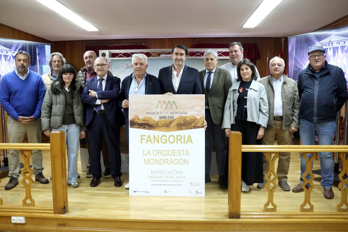 Presentación de Música en la Montaña 2026 en Riaño con Fangoria y La Orquesta Mondragón.