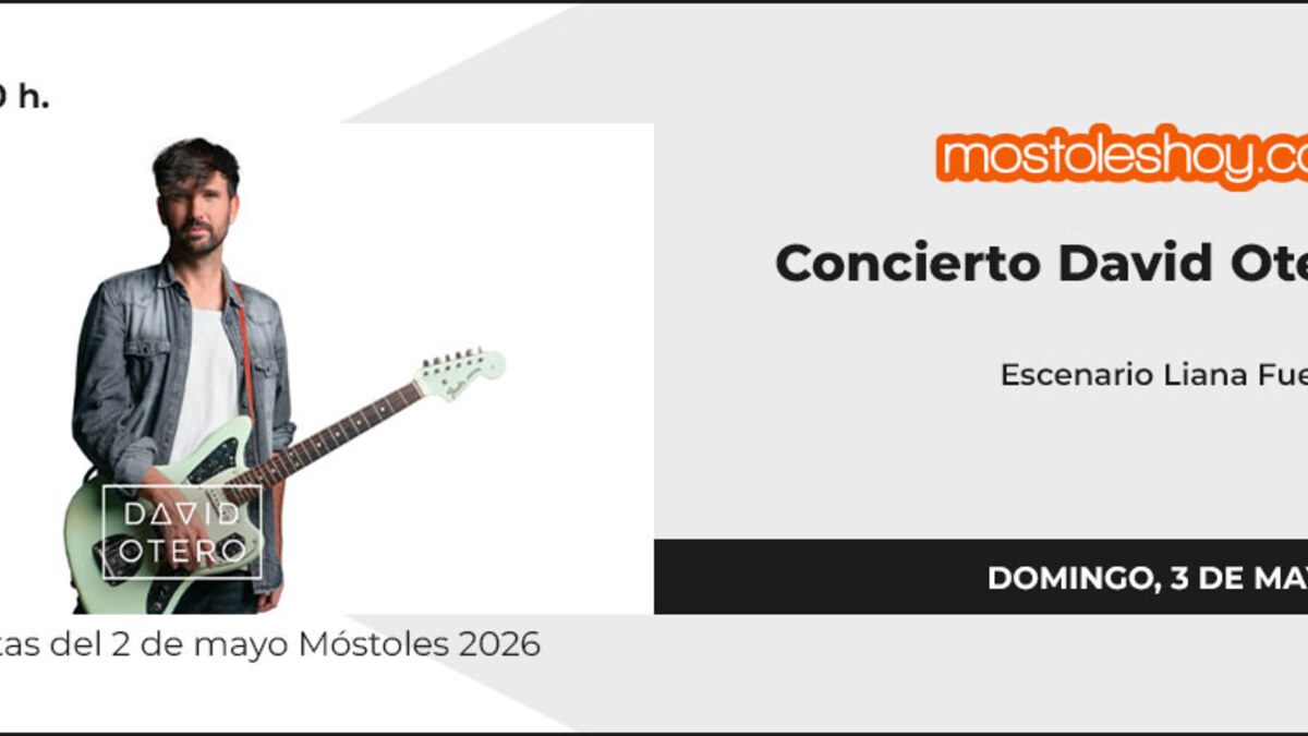 David Otero en las Fiestas de Mostoles 2026