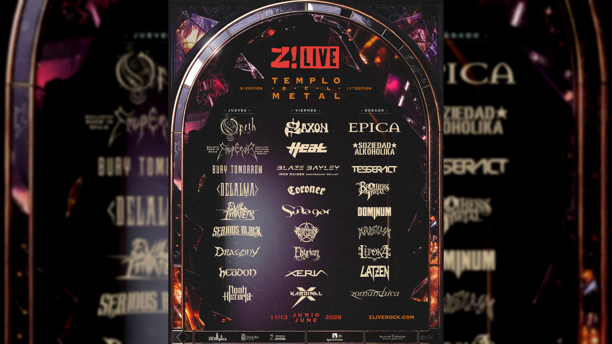 Cartel actualizado de Z! Live Rock Fest 2026 con Evil Invaders y Dominum