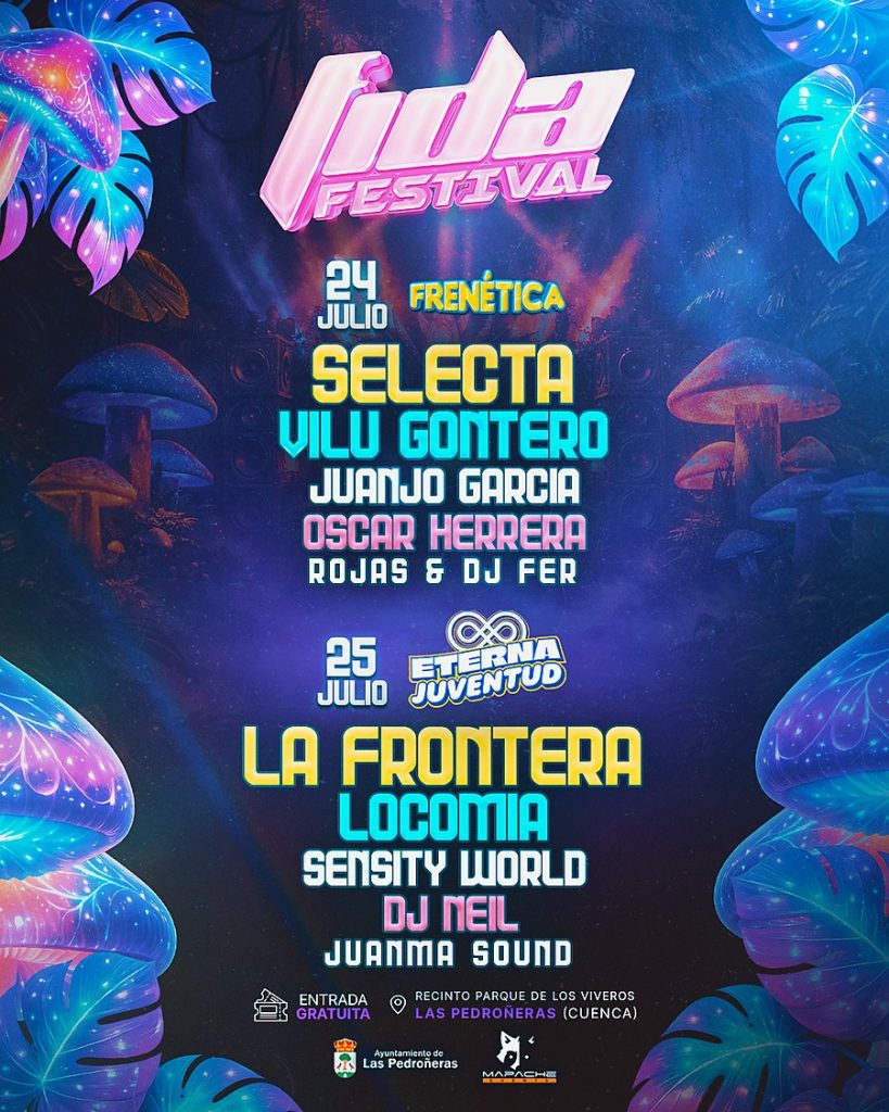 Cartel oficial de FIDA Festival 2026 en Las Pedroñeras