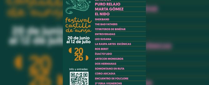 Cartel oficial del Festival Castillo de Aínsa 2026