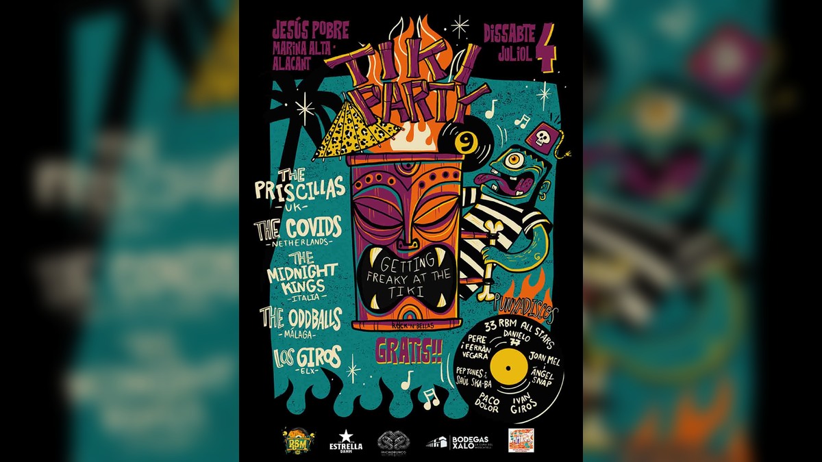 Cartel de Tiki Party 2026 en Jesús Pobre