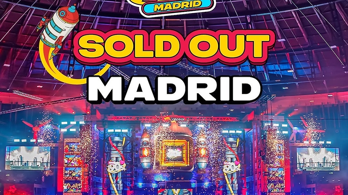 Cartel de Love the 90s Madrid 2026 con aviso de sold out