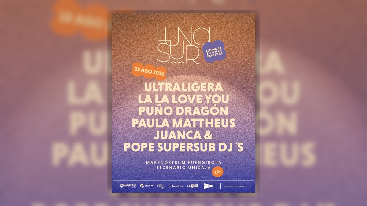 Cartel oficial de Luna Sur 2026 en Fuengirola