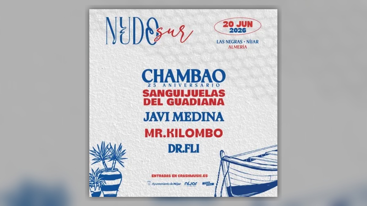 Cartel de Nudo Sur 2026 en Las Negras