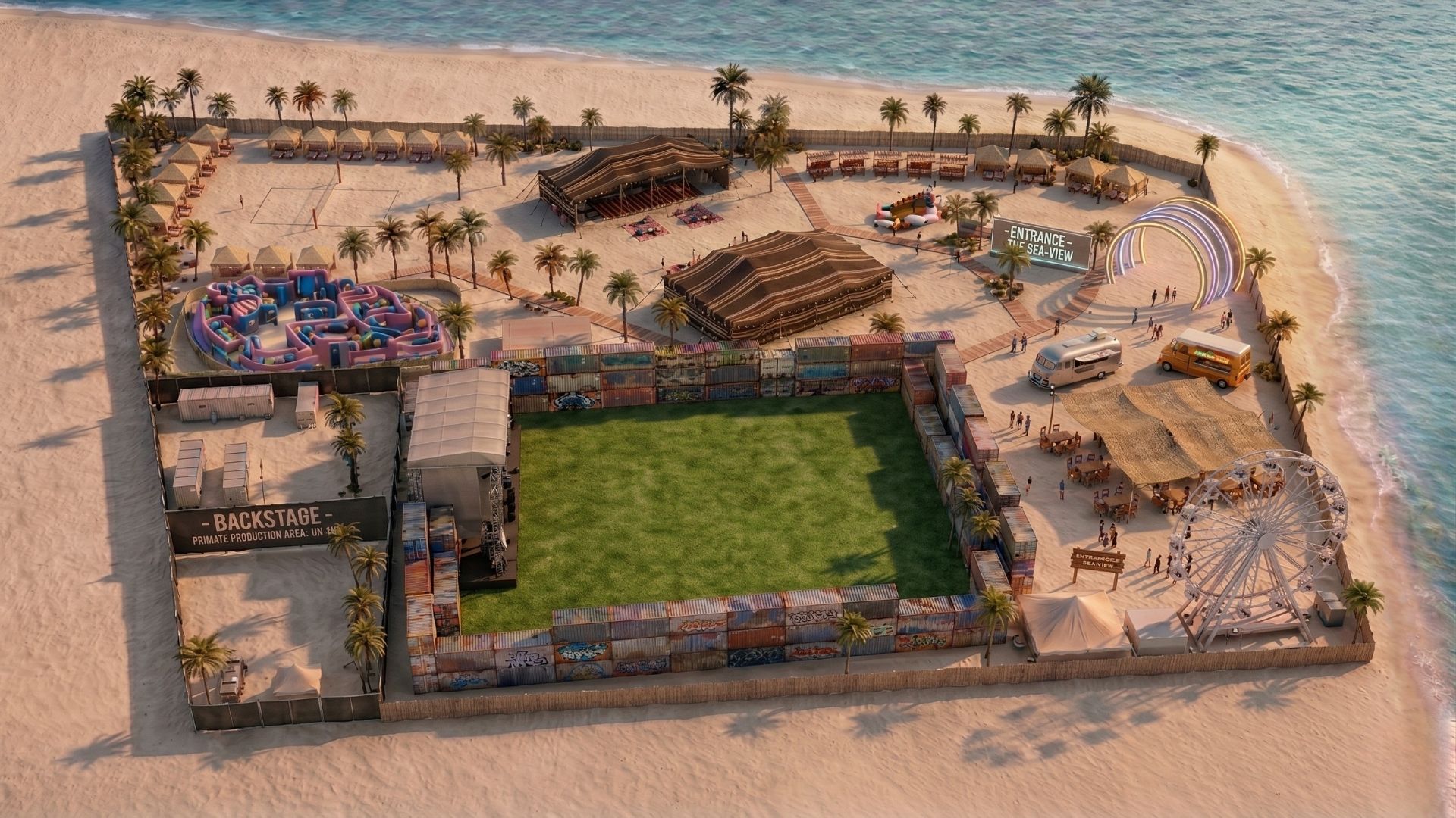 Plano oficial de Solaris Nerja 2026 en El Playazo