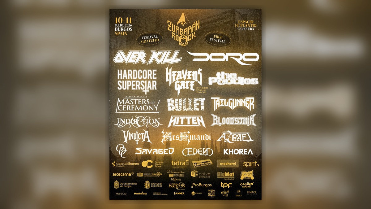 Cartel oficial de Zurbaran Rock Burgos 2026