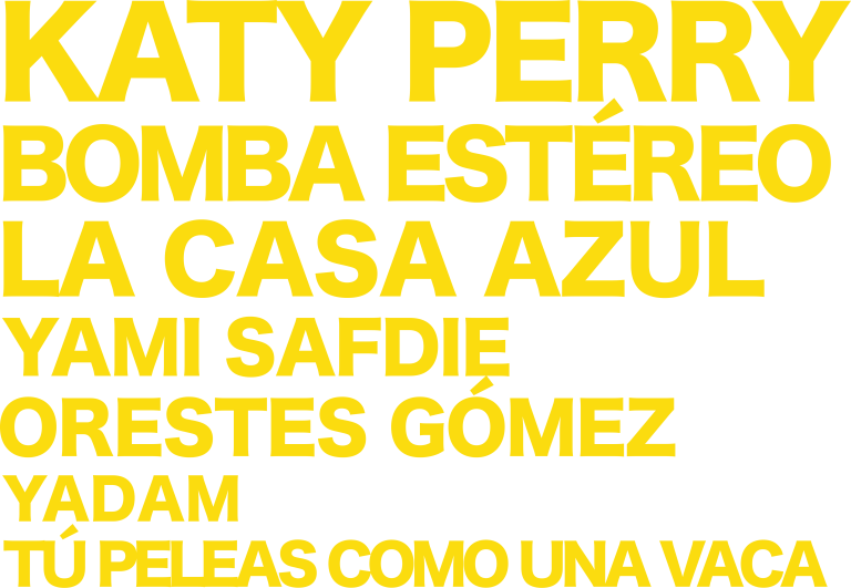 Cartel de la jornada final de Río Babel 2026 con Katy Perry, Bomba Estéreo y La Casa Azul