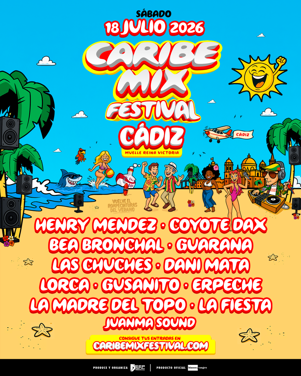Cartel oficial de Caribe Mix Cádiz 2026