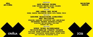 Cartel por días de Cruïlla 2026 en Barcelona