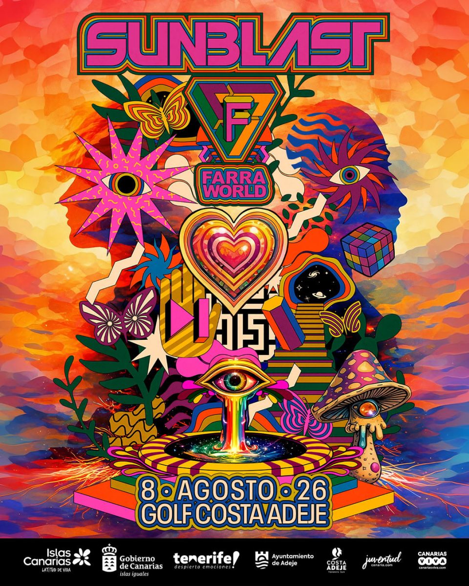 Cartel oficial de Sunblast Festival 2026 en Golf Costa Adeje