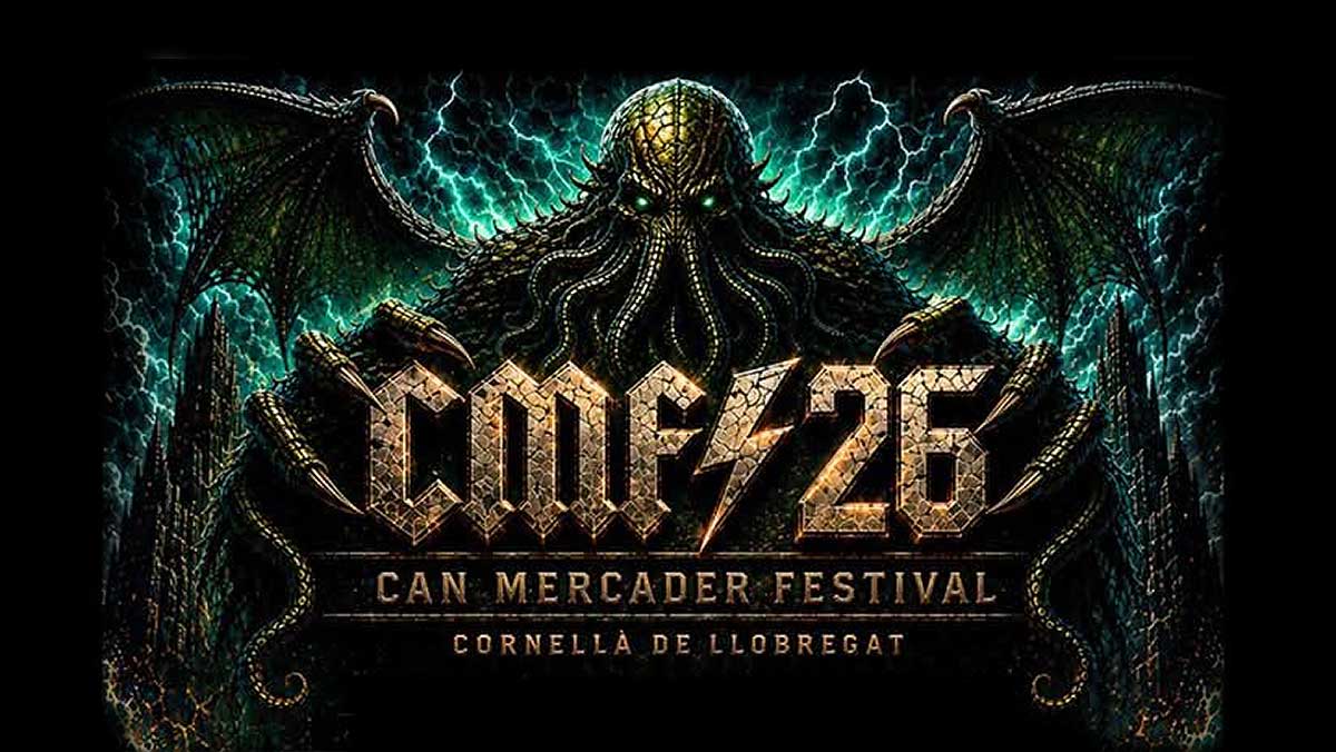 Cartel de Can Mercader Festival 2026 con Megara y Vidres a la Sang