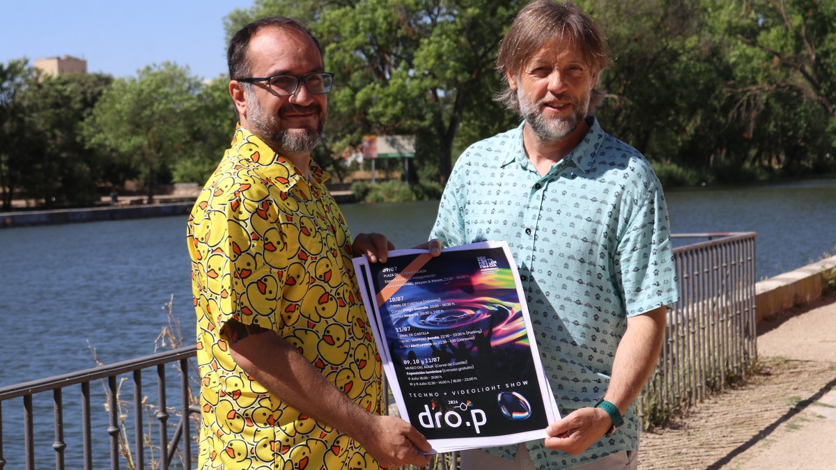 Presentación de DRO.P Techno Light Show Festival en Palencia
