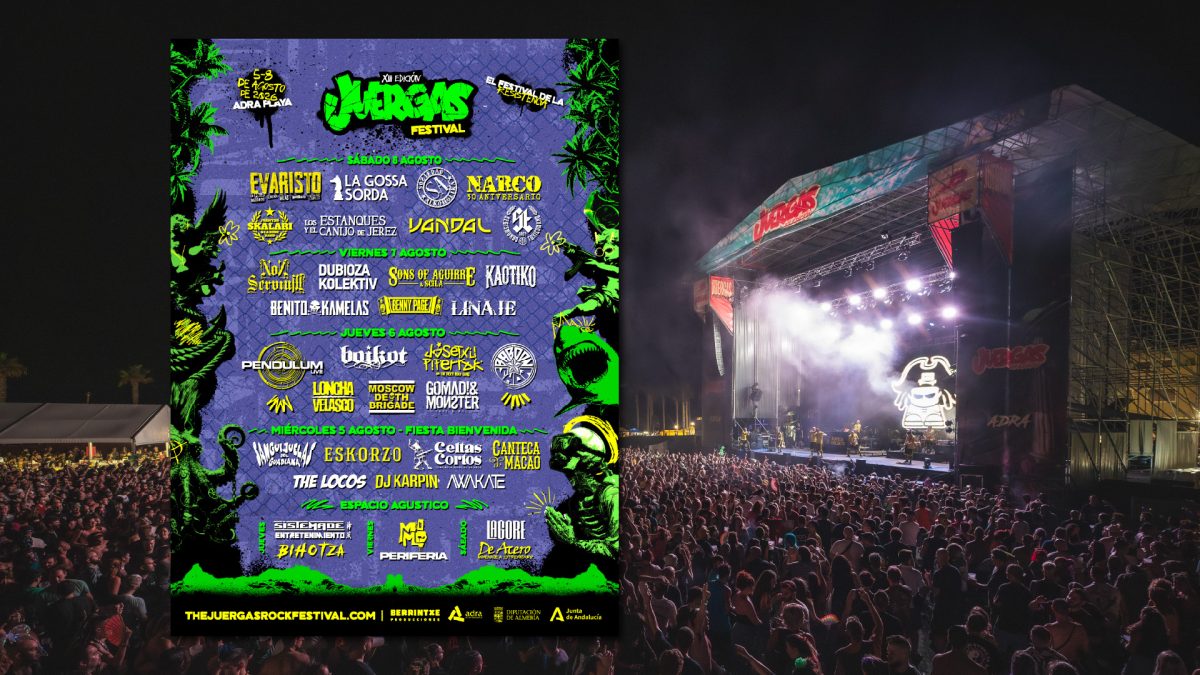 Cartel de The Juergas Rock Festival 2026 por días en Adra