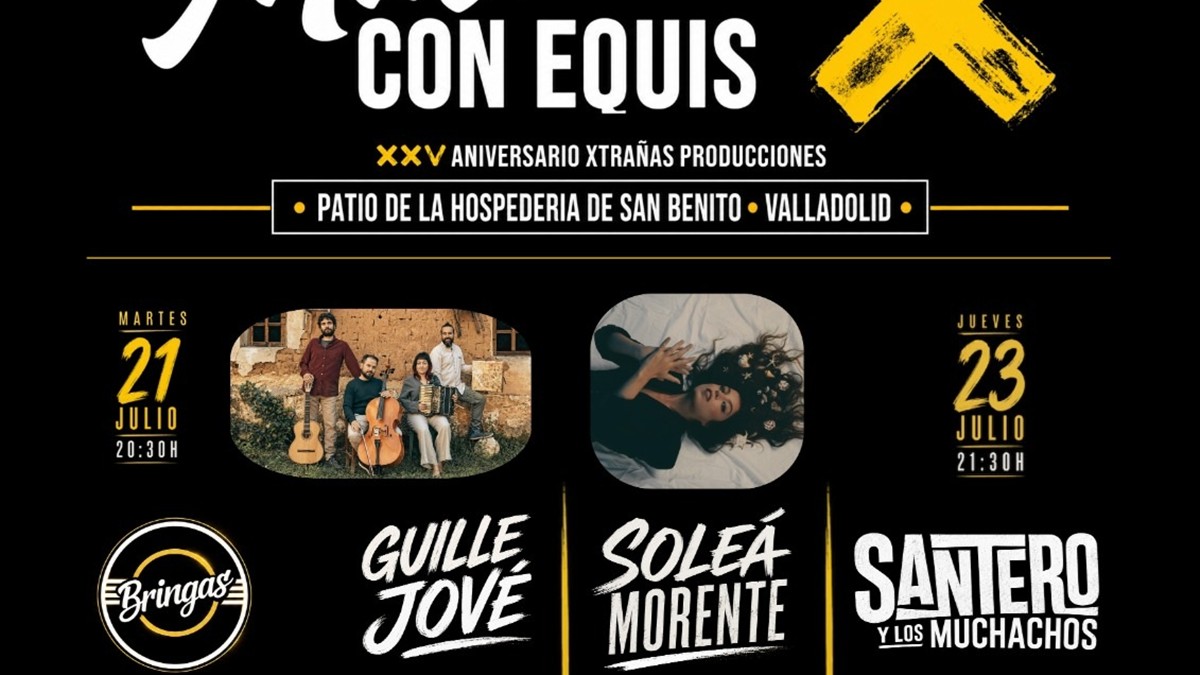 Cartel de Música con Equis 2026 con Soleá Morente y Santero y los Muchachos