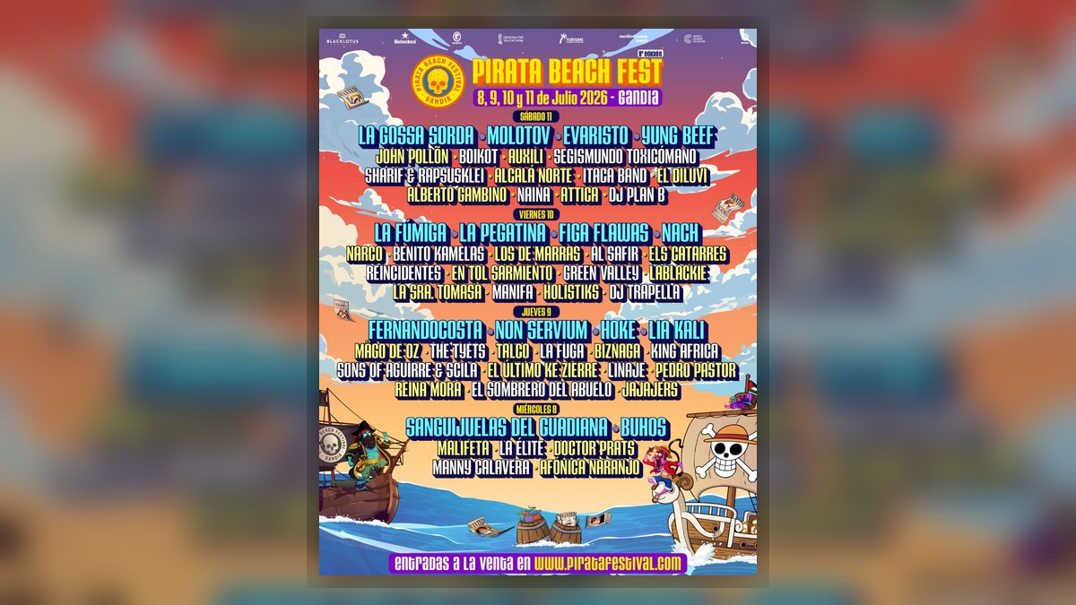 Pirata Beach Festival 2026 en Gandia