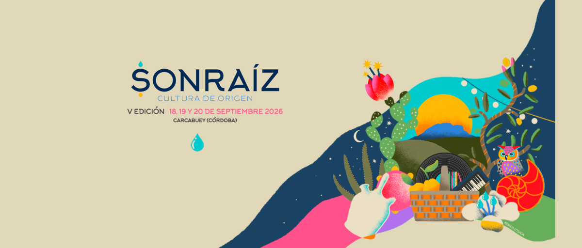 Imagen oficial de Sonraíz 2026 con fechas en Carcabuey