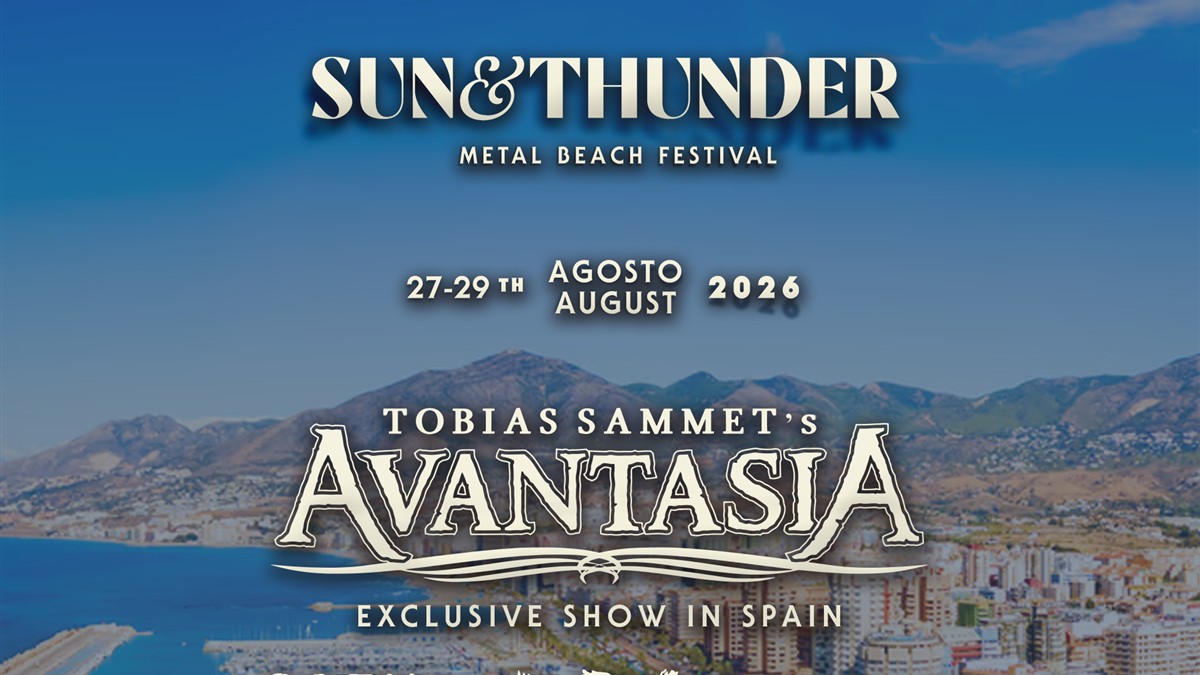 Cartel de Sun & Thunder Festival 2026 con Avantasia en Fuengirola