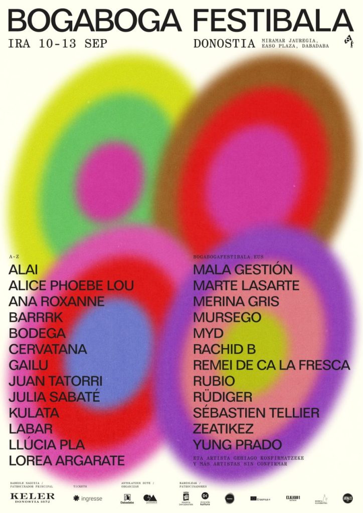 Cartel de Boga Boga Festibala 2026 en Donostia