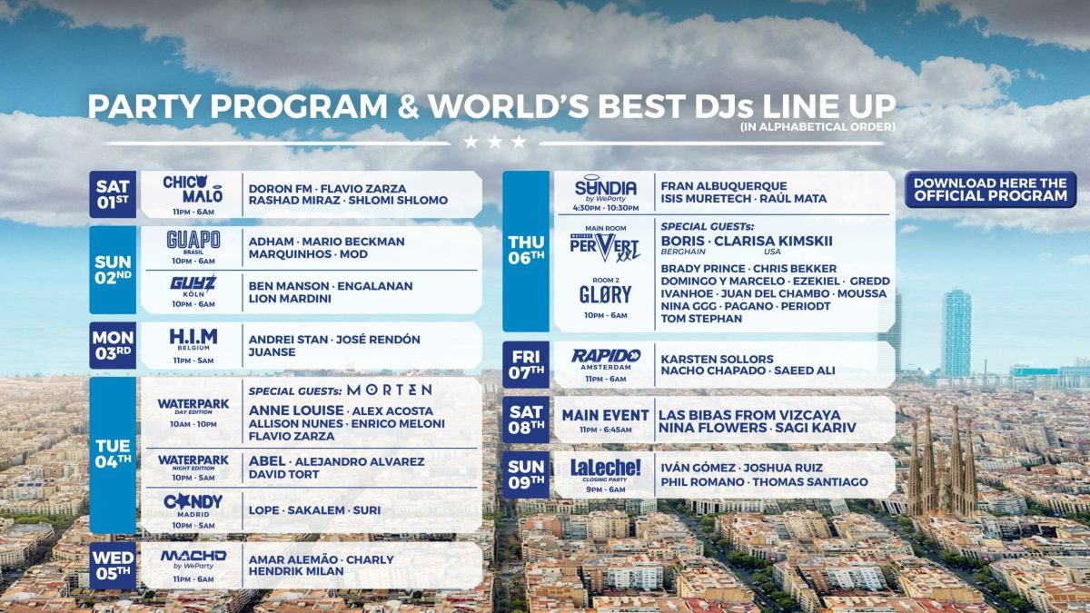 Programa de fiestas y DJs de Circuit Festival Barcelona 2026