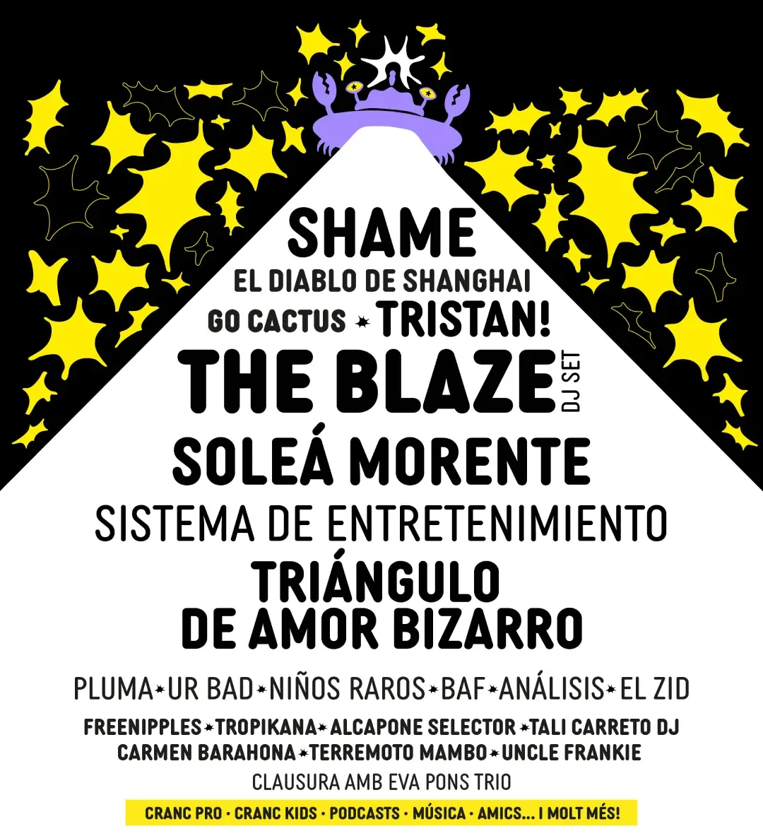Cartel del décimo aniversario de Cranc Menorca 2026