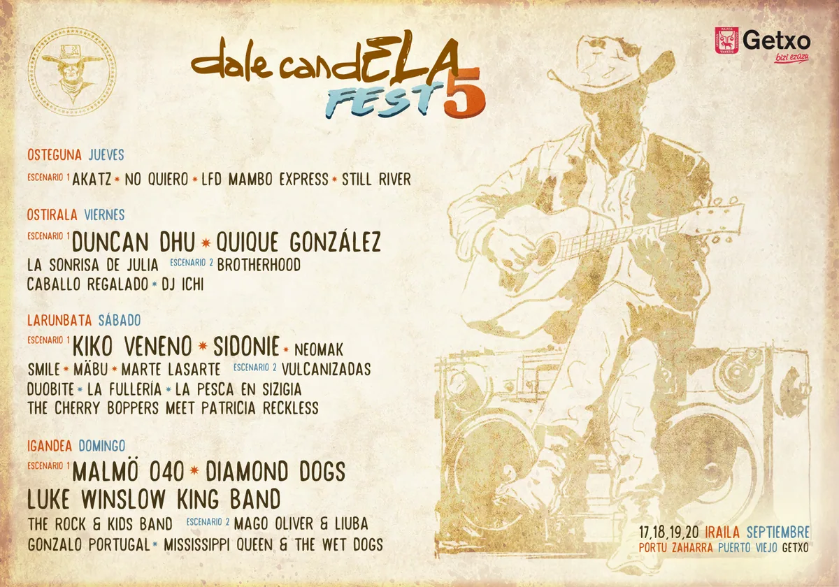 Cartel y programa por días de DalecandELA Fest 2026