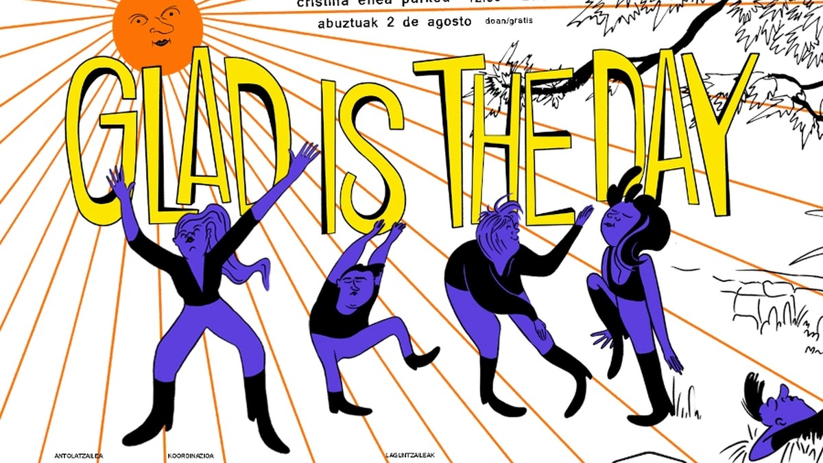 Cartel oficial de Glad is the Day 2026 en el parque de Cristina Enea
