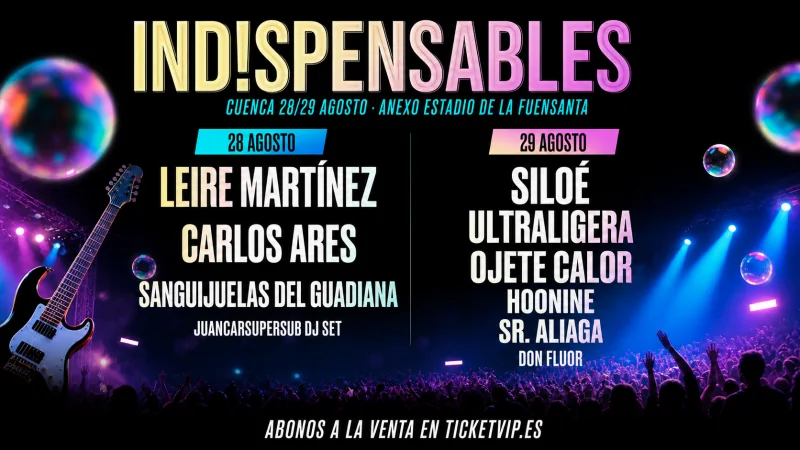 Cartel de Festival Indispensables Cuenca 2026